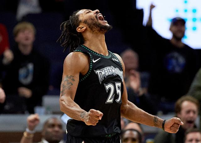  唐斯双二十加冕森林狼加时险胜步行者